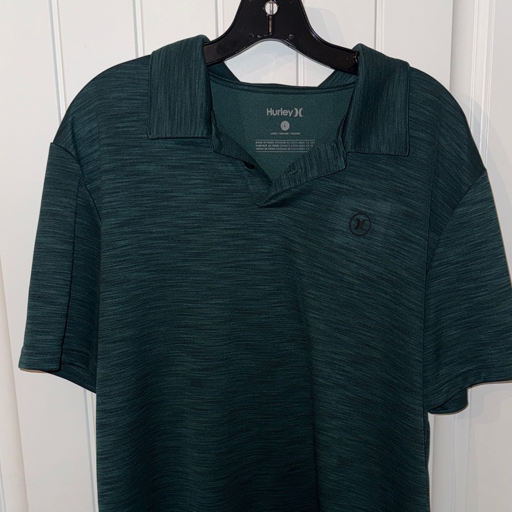 Hurley Men's Dark Green Polo Shirt